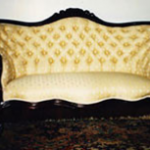 reupholstered vintage couch