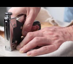 stapling fabric to furniture