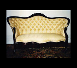 reupholstered vintage couch